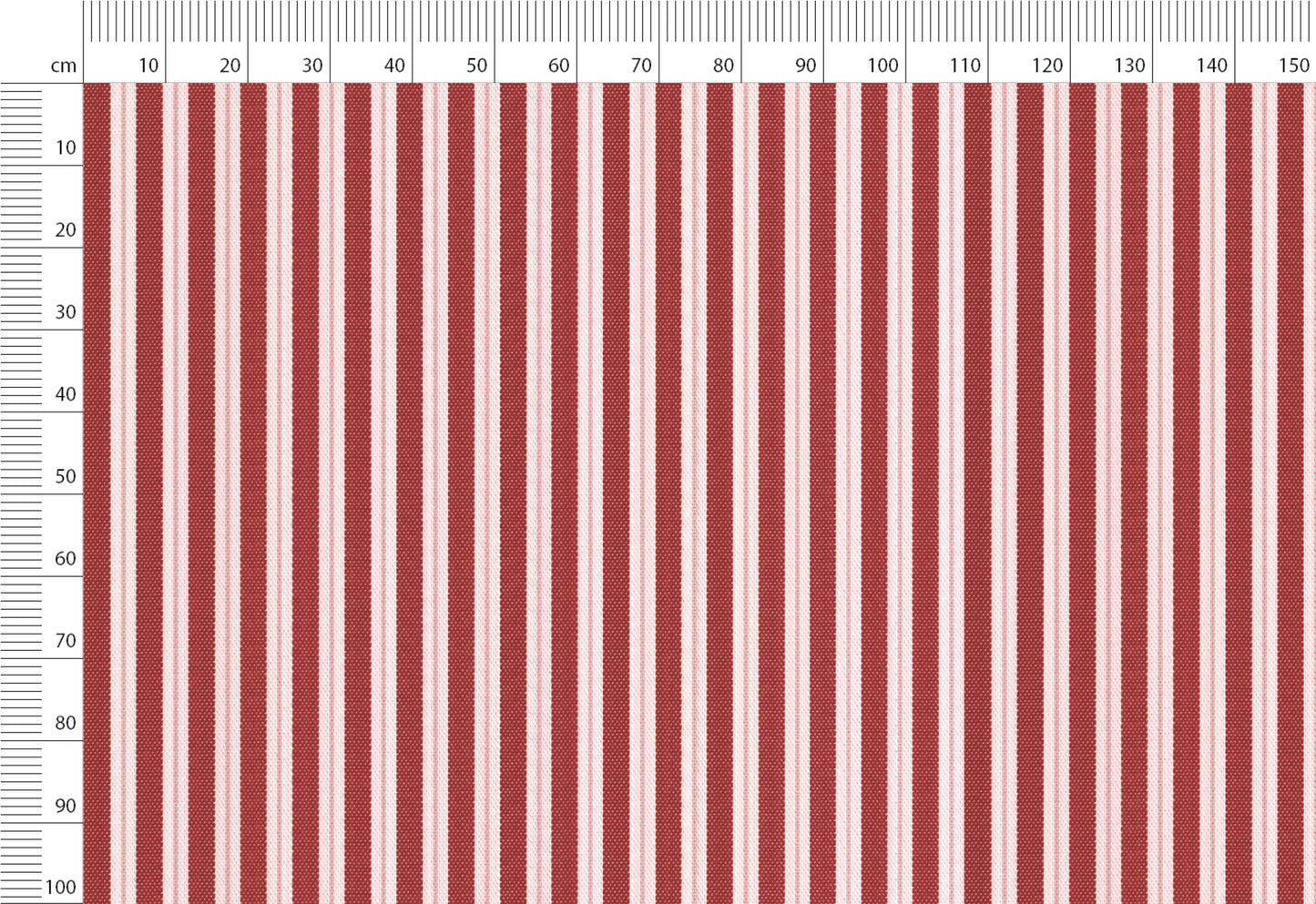 Striped Print Linen By The Yard or Meter, Vintage French Farmhouse Stripe Print Linen Fabric For Clothing, Bedding, Curtains & Upholstery