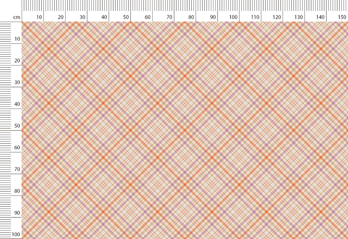 Retro Plaid Print Linen By The Yard or Meter, Retro Checkered Print Linen Fabric For Clothing, Bedding, Curtains & Upholstery