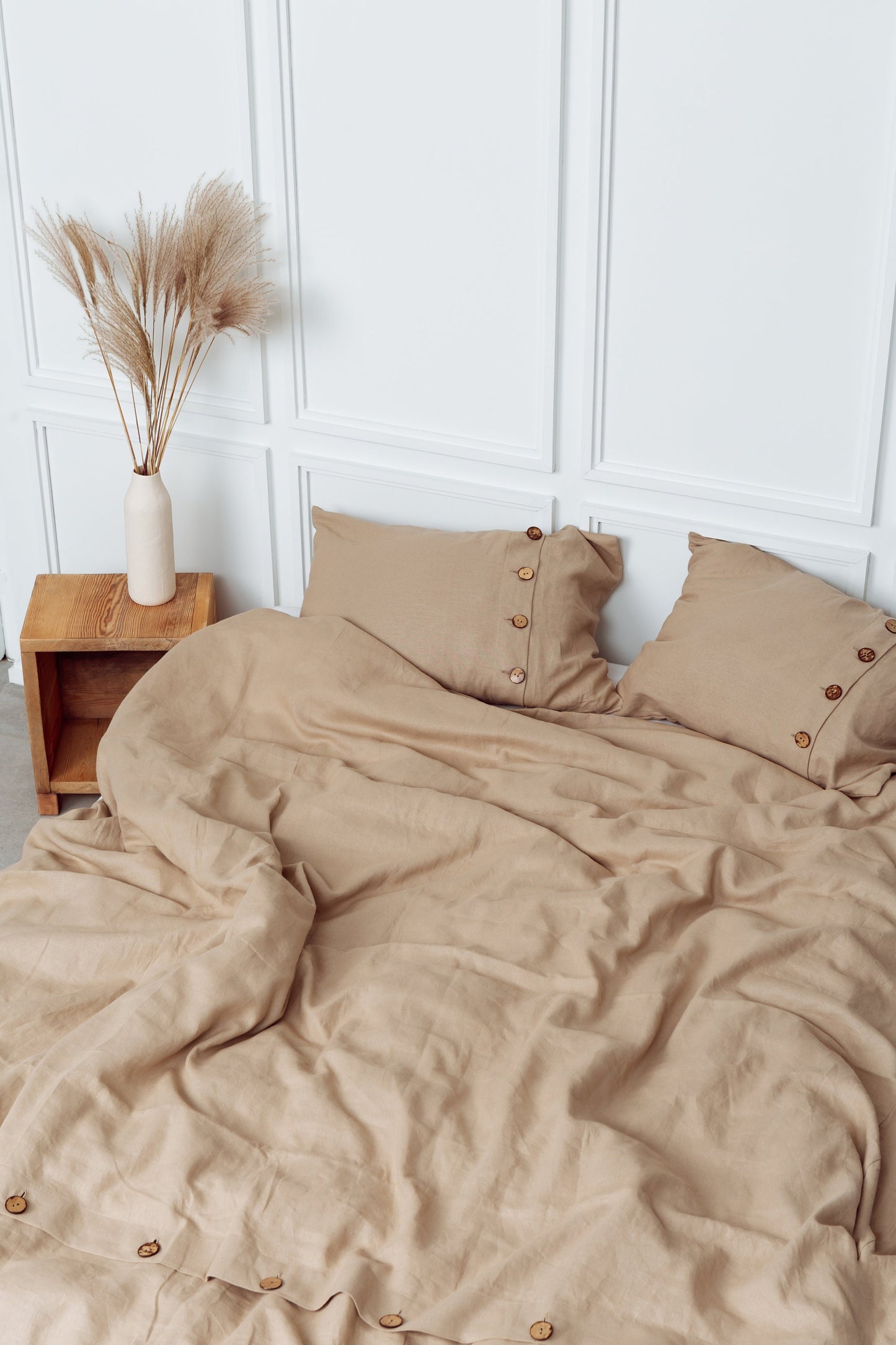 Natural Linen Duvet Cover Set