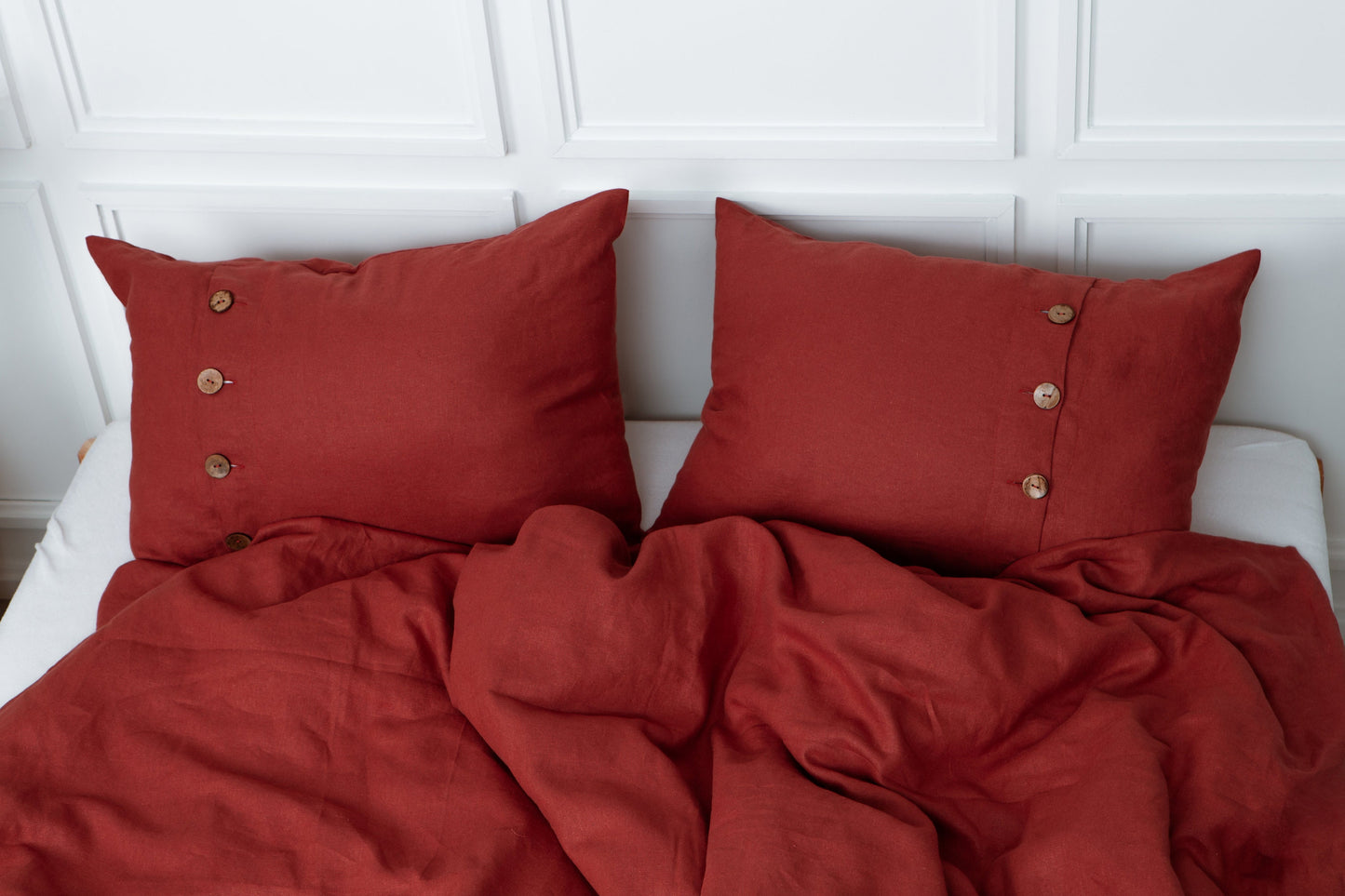 Pomegranate Linen Duvet Cover Set