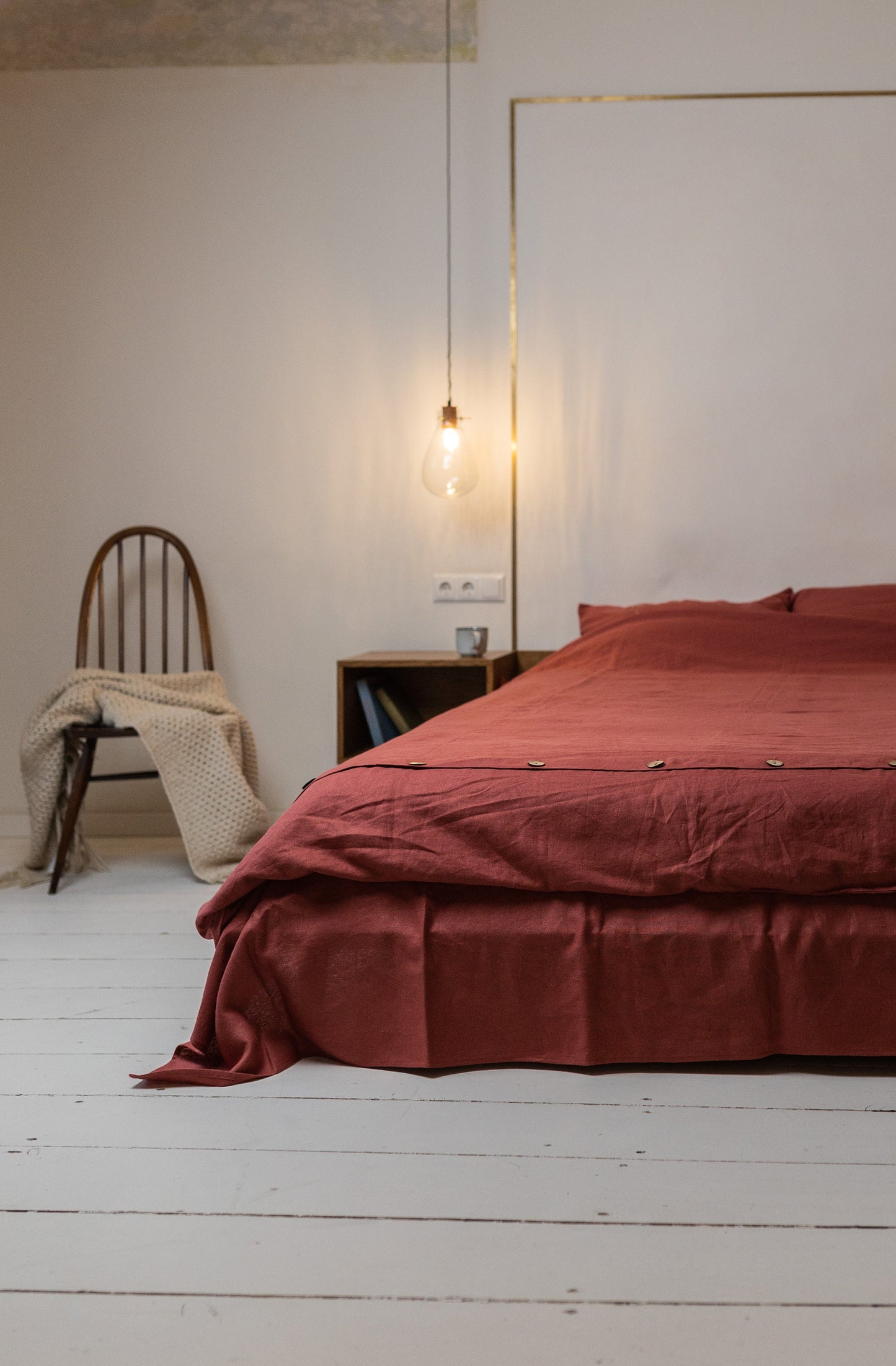 Pomegranate Linen Duvet Cover Set