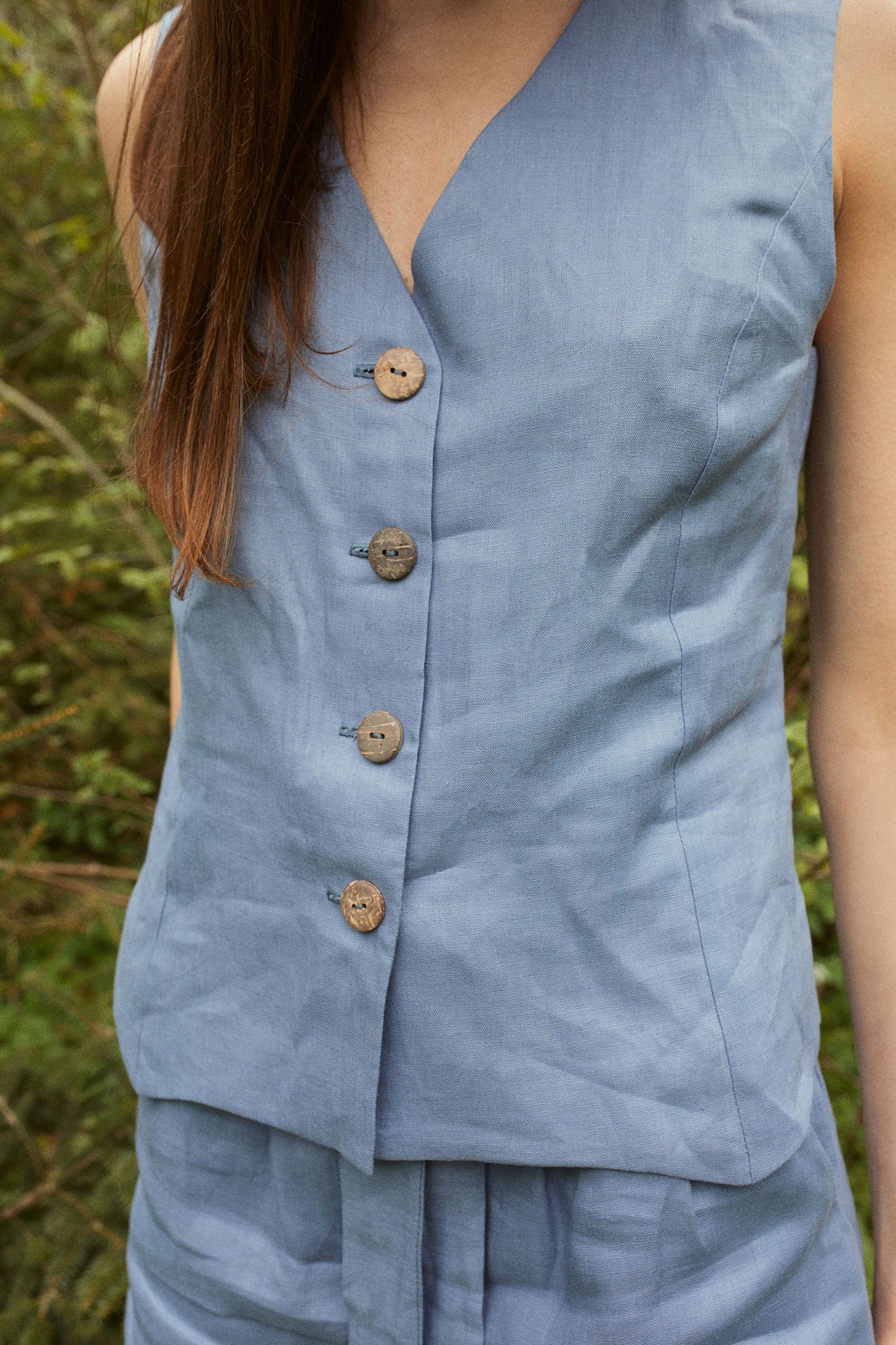 Classic Linen Vest