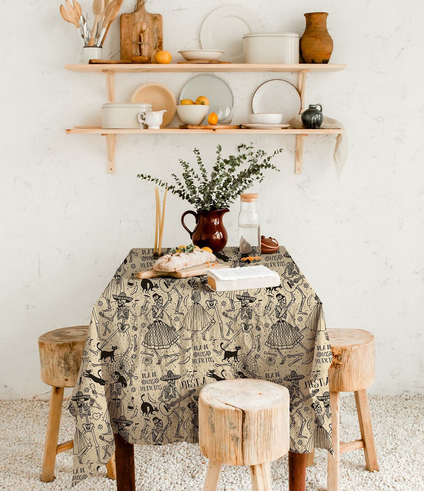 Vintage Halloween Tablecloth.