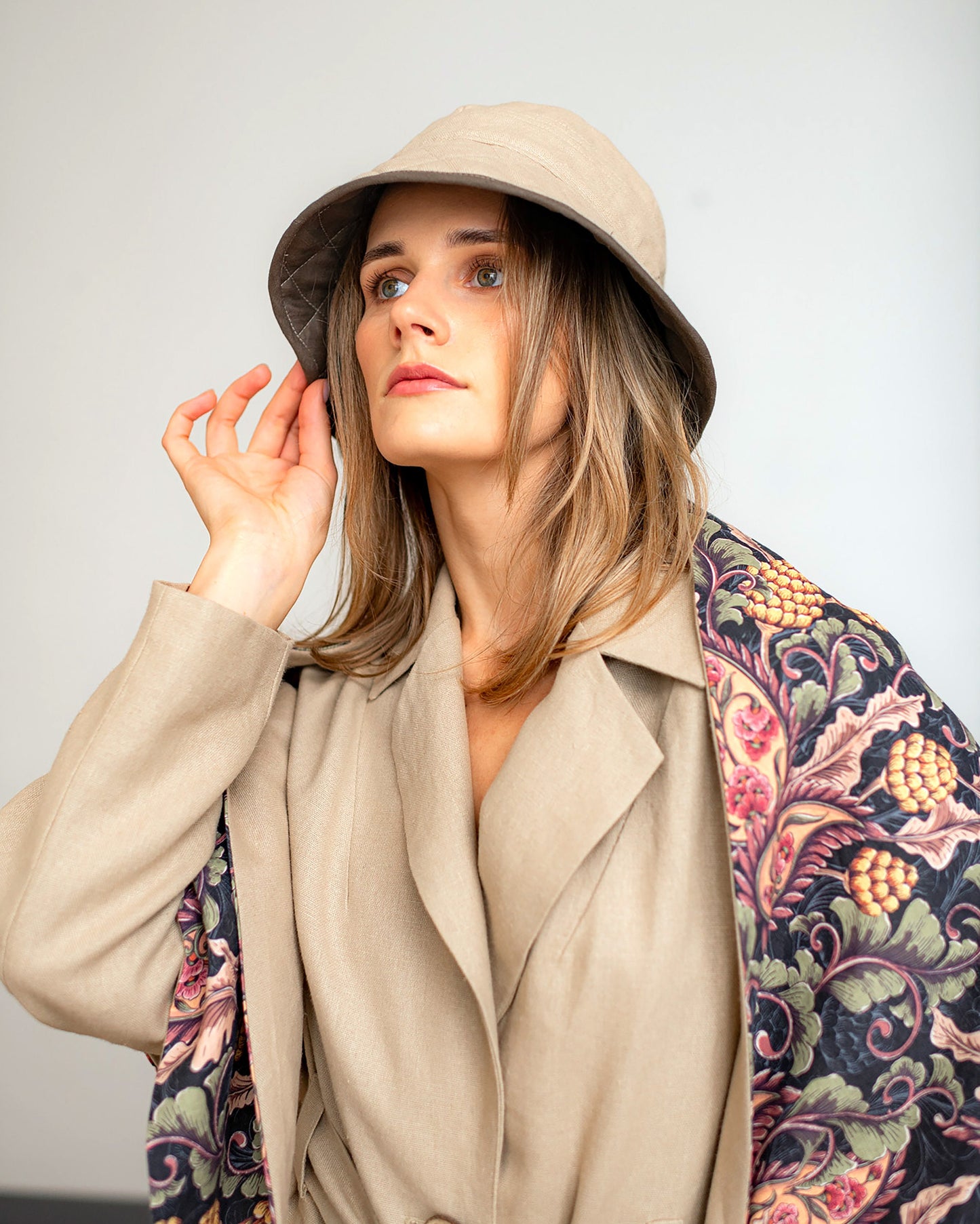 Fall Winter Linen Hat