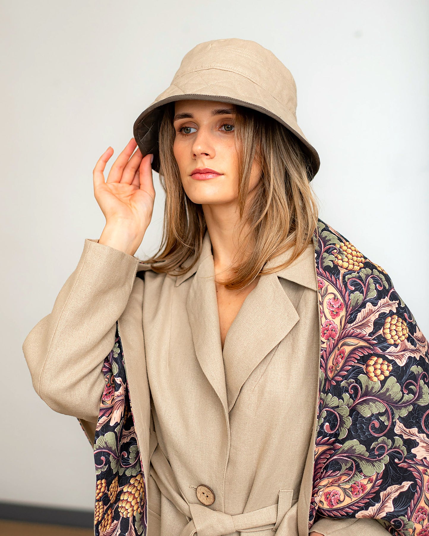 Fall Winter Linen Hat