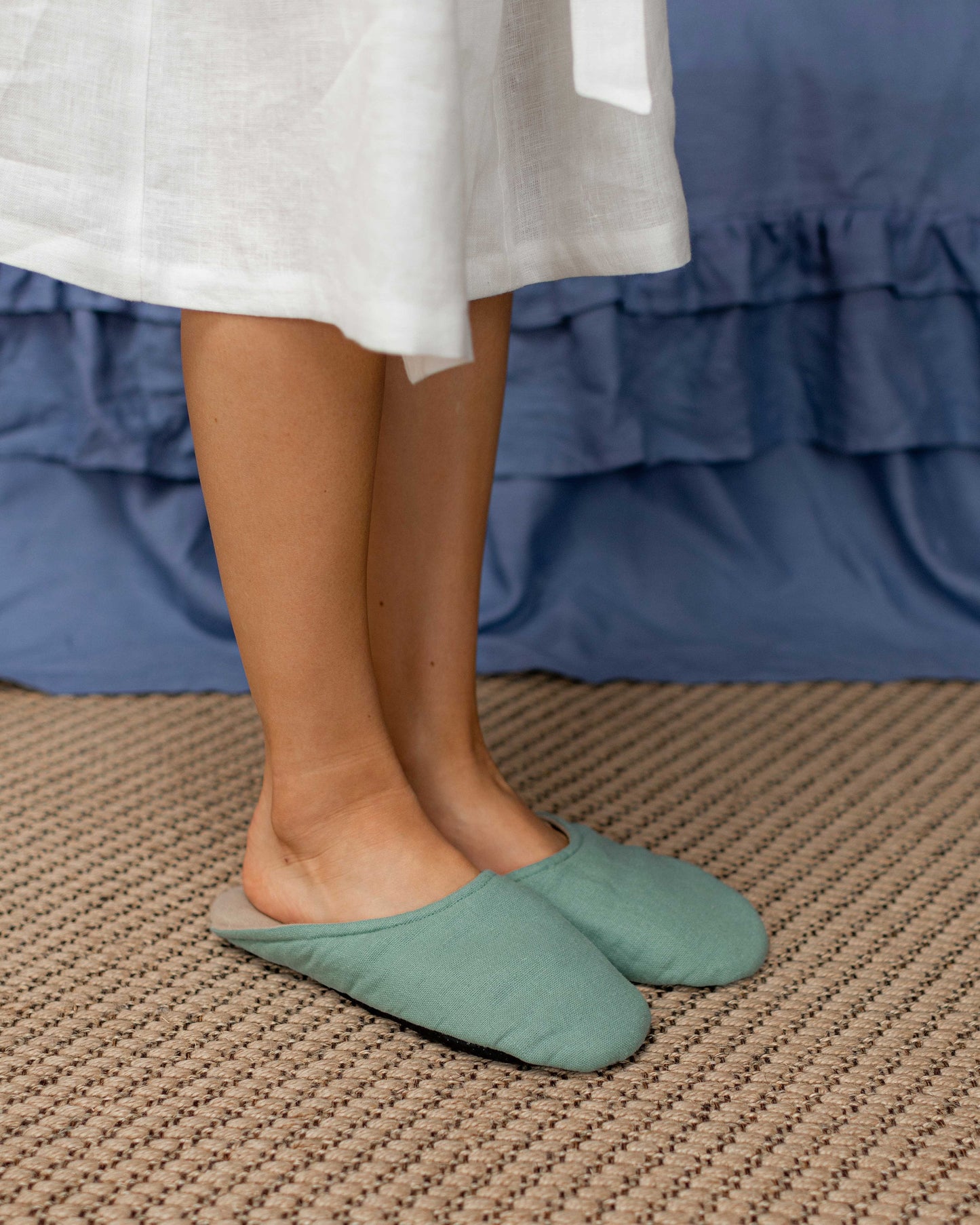 Linen Bath Unisex Slippers