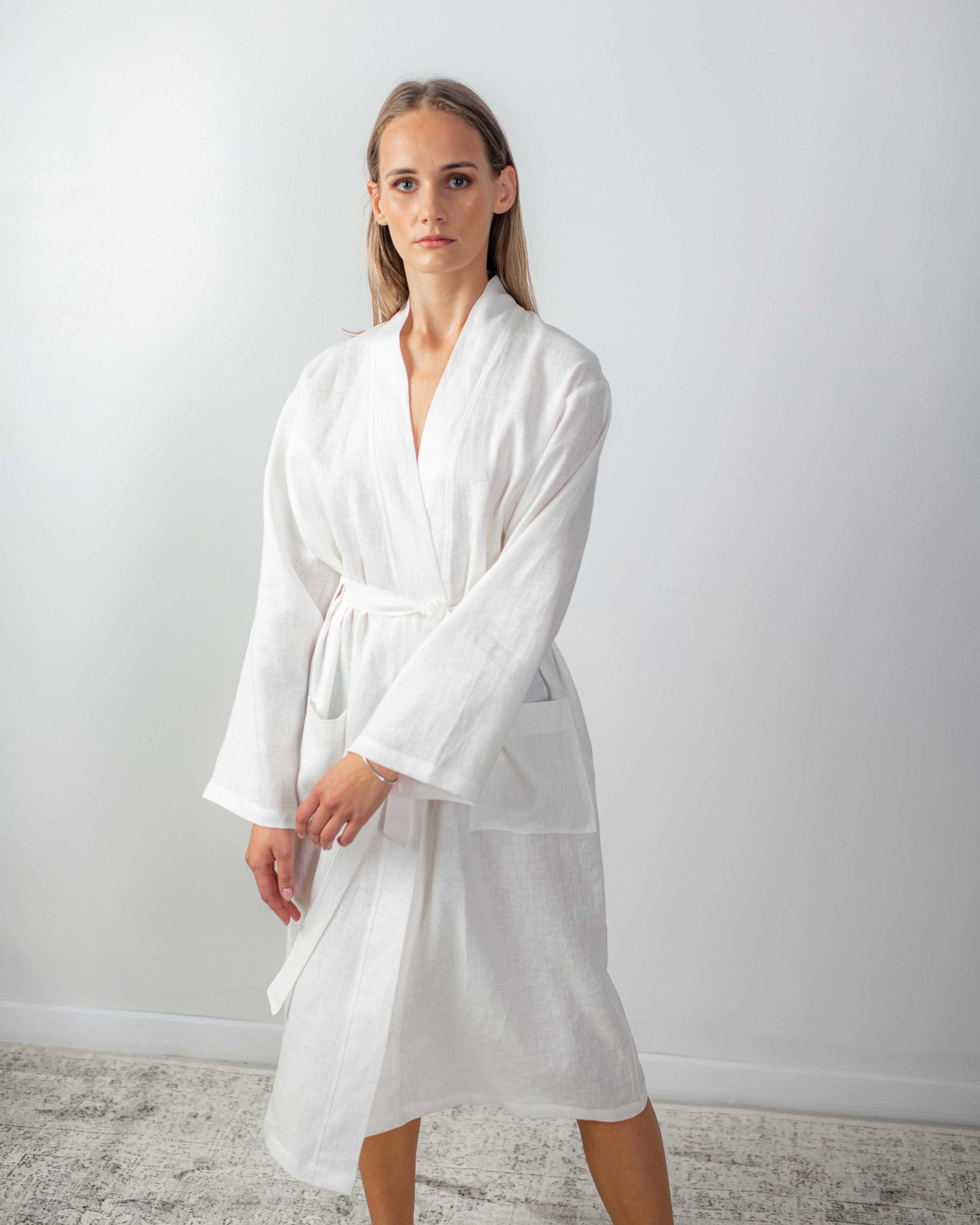 Extremely Soft Linen Bathrobe