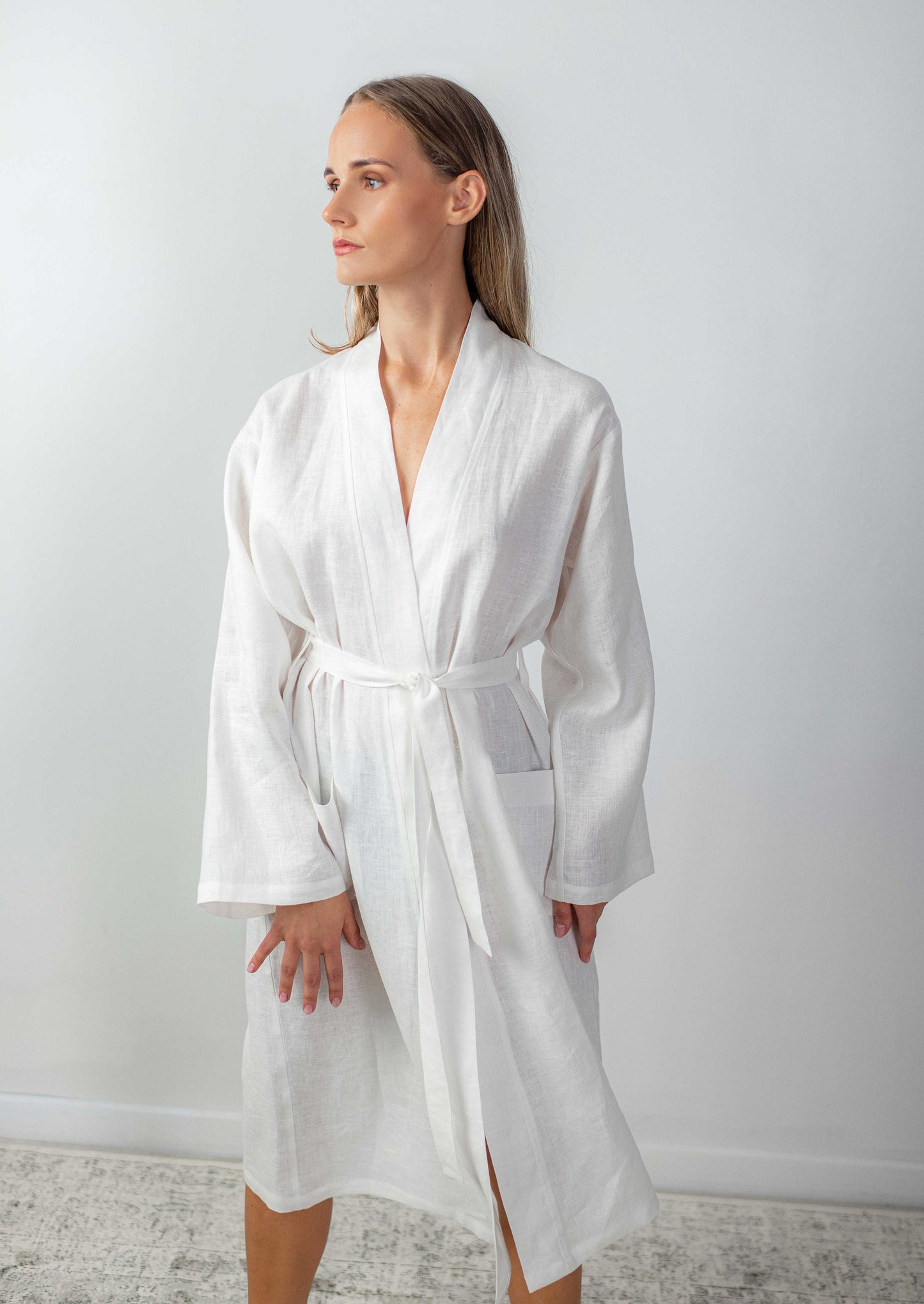 Extremely Soft Linen Bathrobe