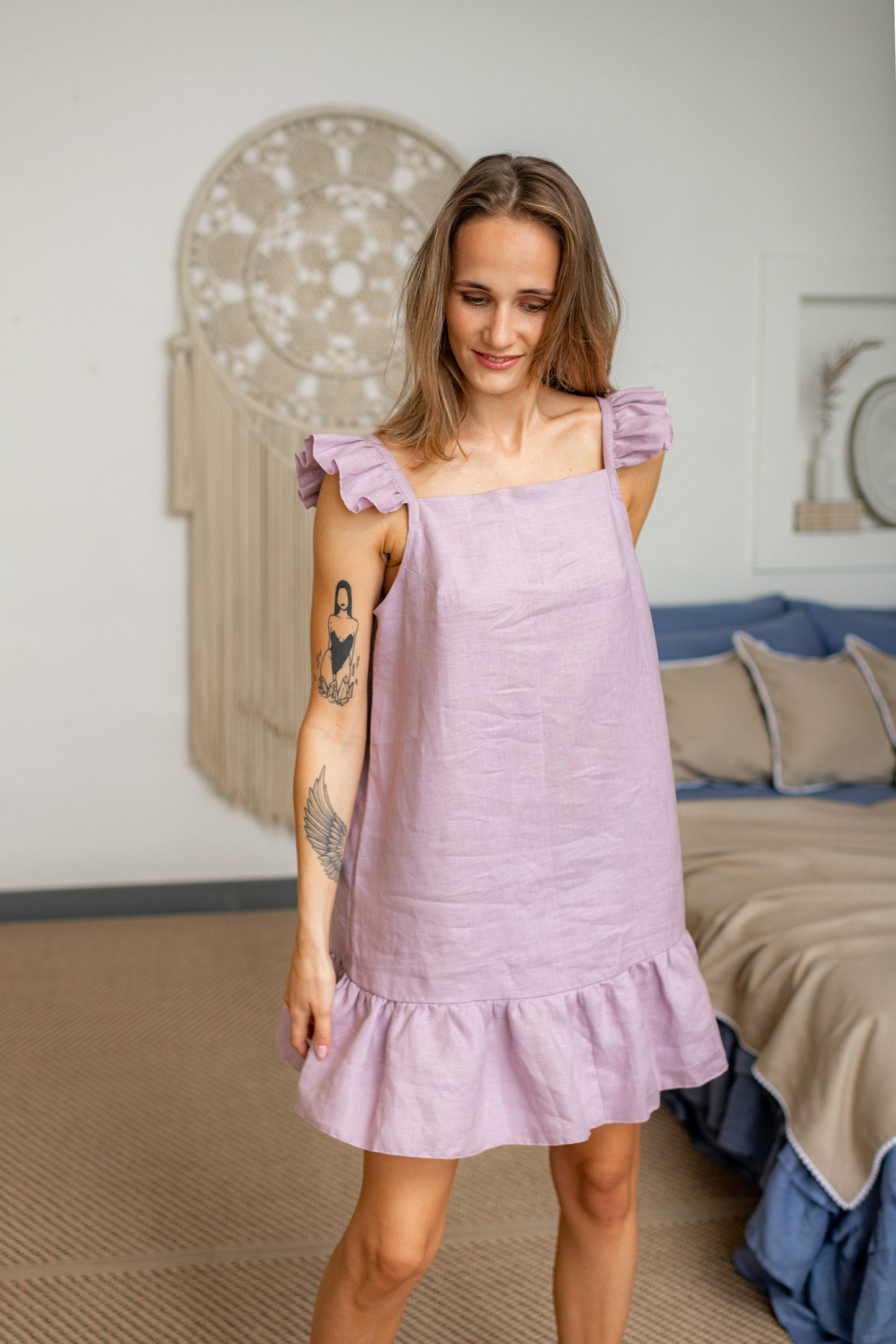 Soft Linen Night Dress